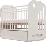 Кровать детская Космос маятниковая, белая Кровать детская Космос маятниковая, белая