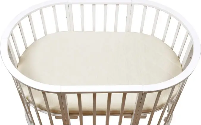 BamBola Матрас в овальную кроватку Oval Holo + Kokos 8 125х75х8 см, микрофибра