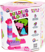 Фотография товара Конструктор ТехноК, 90 деталей, в розовых цветах, в коробке 