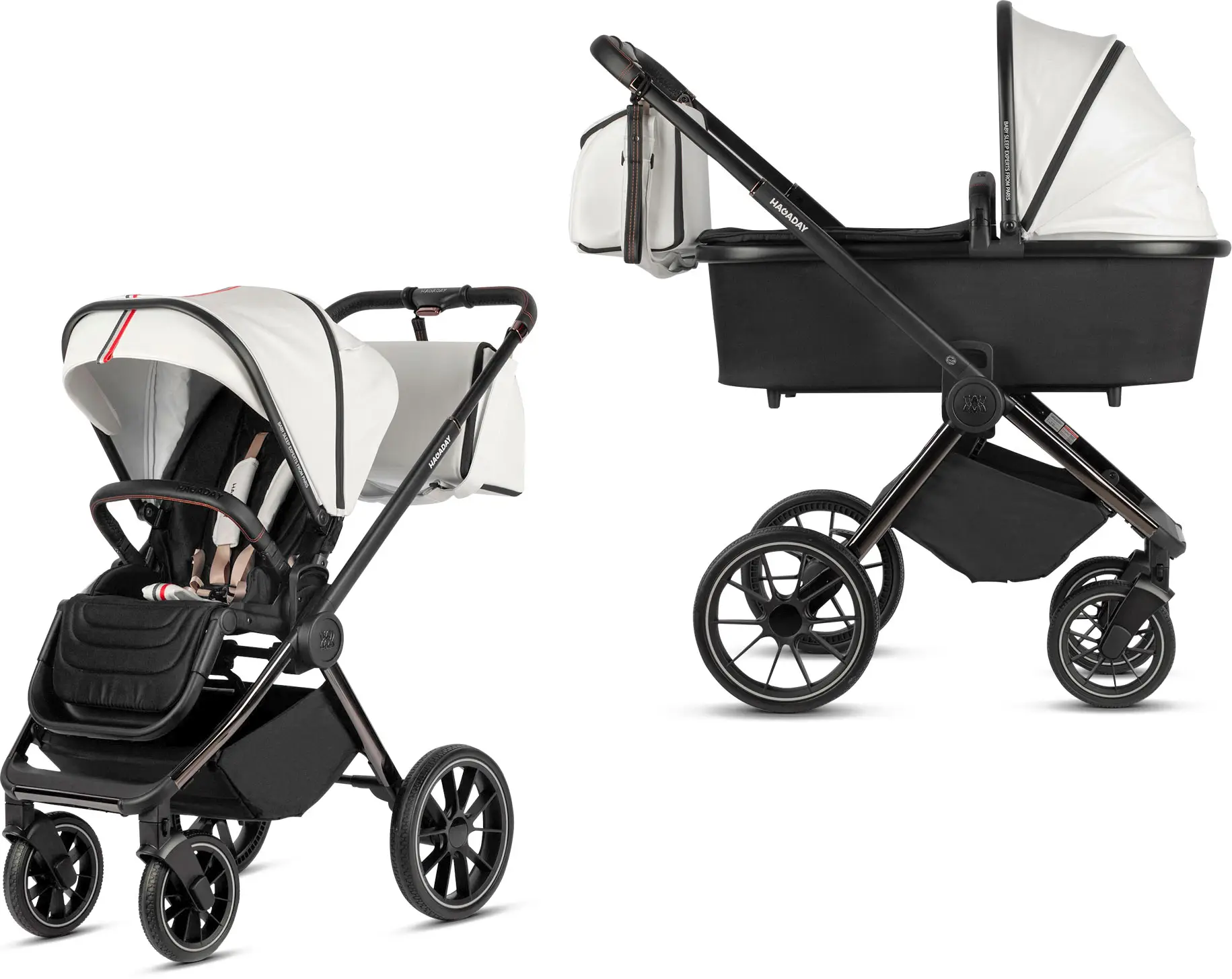 Коляска Hagaday (2 в 1) Light Grey