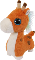 Жирафик ABtoys с блестящими глазами, 20 см, коричневый