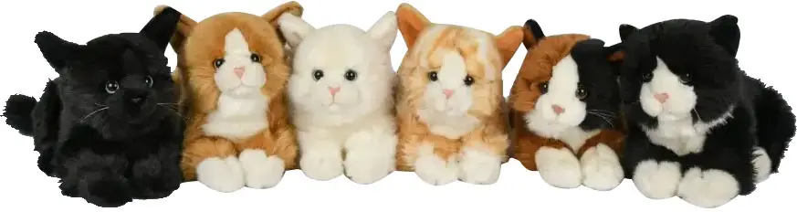 Игрушка мягконабивная Котята Leosco, 22 см, в ассортименте, арт. 13110A