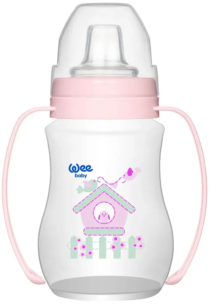 Поильник-непроливайка WeeBaby с ручками 250 мл
