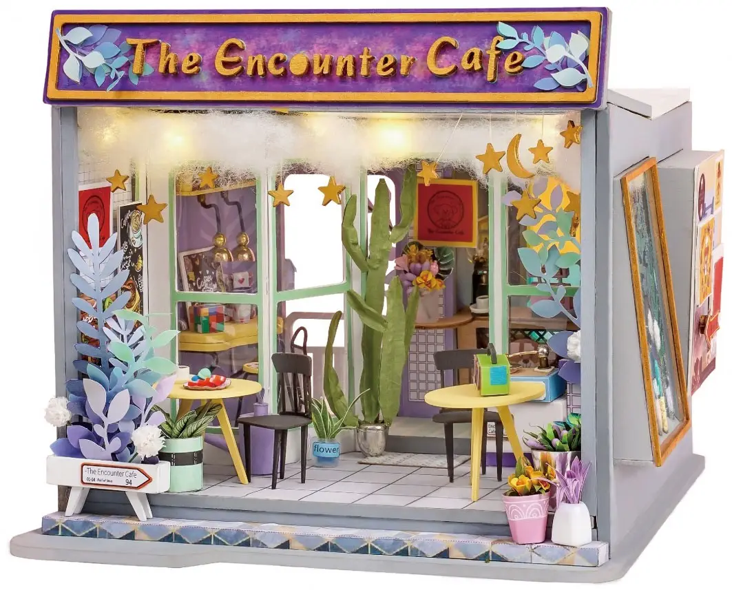 Сборная модель Rolife Румбокс Кафе встреч (TD02)