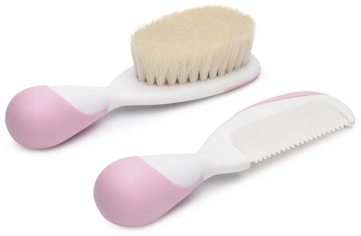 Расчёска и щётка Chicco 0-12 мес розовый