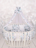 Фотография товара Комплект в кроватку 15 предметов AmaroBaby Exclusive Soft Collection Треугольники