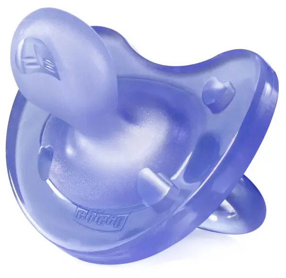 Пустышка силиконовая ортодонтическая Chicco Physio Soft (0-6 мес) сиреневый