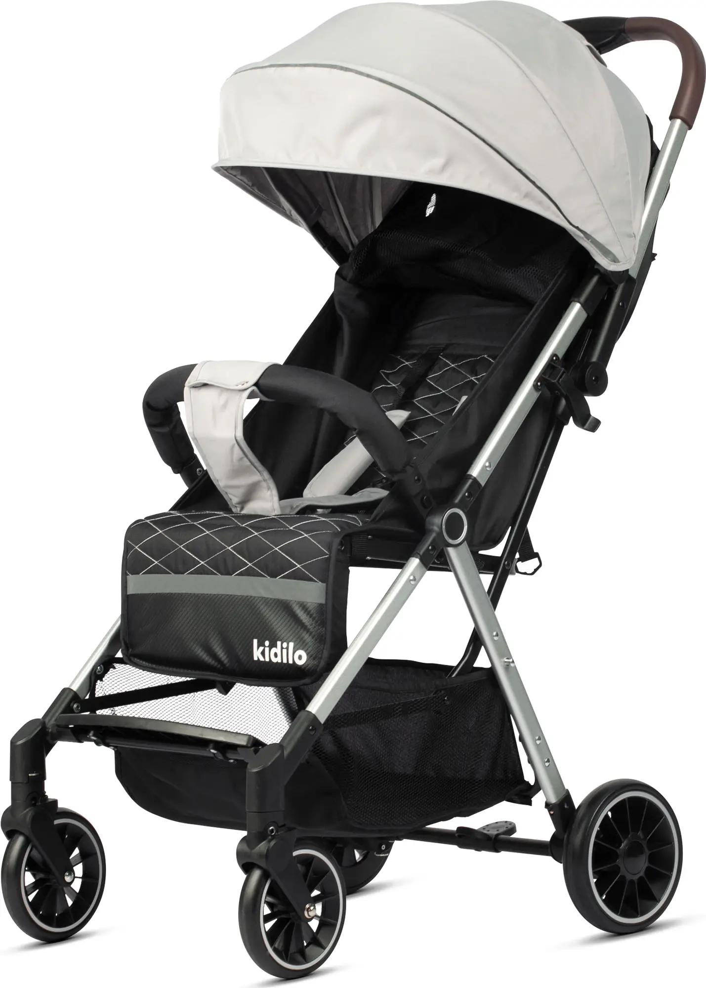 Прогулочная коляска Kidilo T228, серая