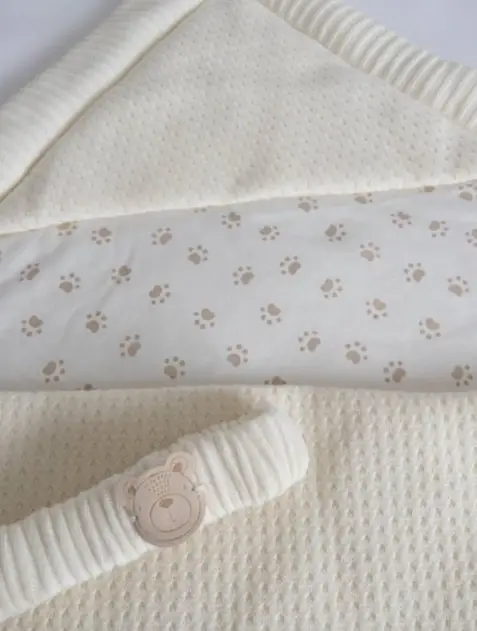 Конверт Тедди Lappetti, вязаный, молочный