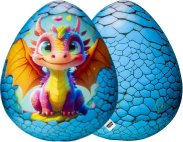 Игрушка антистресс Яйцо дракона ПК Лидер, 25 см, арт. МТ20016