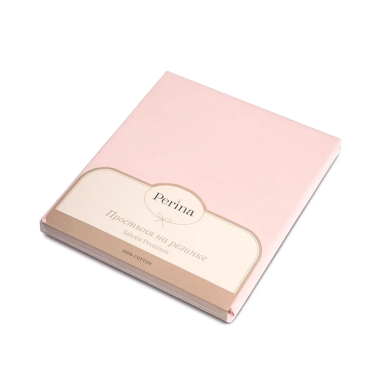 Простыня на резинке детская (Розовая) т.з.Perina