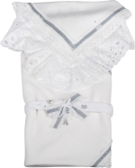 Фотография товара Комплект SaraBara Леру конверт, уголок, шапочка, молочный