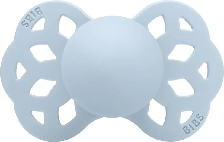 Пустышка силиконовая Bibs Infinity Symmetrical, Baby Blue, 0+ мес.