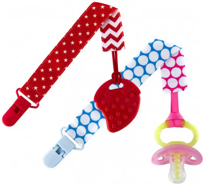 Набор из 2 держателей для пустышки с игрушкой Roxy Kids Select