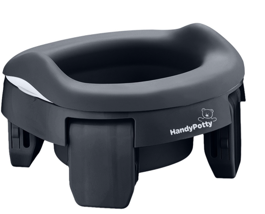 Фотография товара Горшок дорожный HandyPotty 3 в 1 графит и вкладка графит