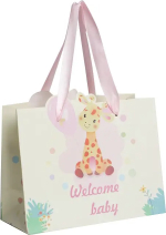 Фотография товара Пакет Счастливый жираф, 30х12х25 см, 7435384