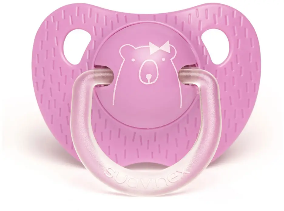 Пустышка силиконовая анатомическая Suavinex Meaningful Life от 18 месяцев фиолетовый мишка