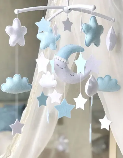 Felt Dreams Мобиль на кроватку "Звездные сны", голубой
