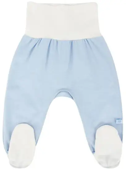 Ползунки на рибане Фабрика Бамбук внш голубой 50