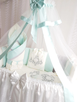 Набор в круглую кроватку Eco Line Stella ментол