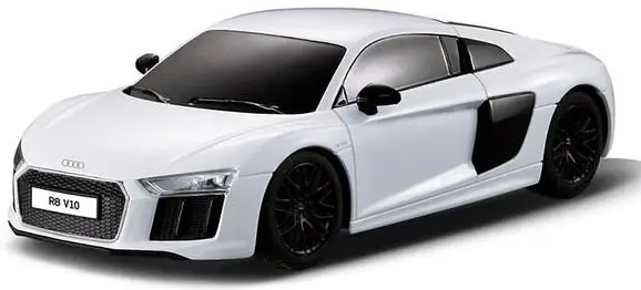 Машина р/у 1:24 AUDI R8 2015 Version Цвет Белый