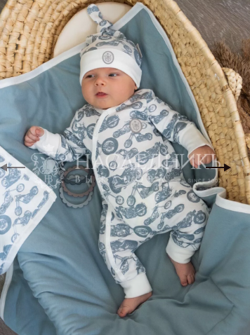 Фотография товара Комбинезон ( песочник ) цв. "мото", р. 56-36 - 86-52 (цв. "мото", р. 56-36)