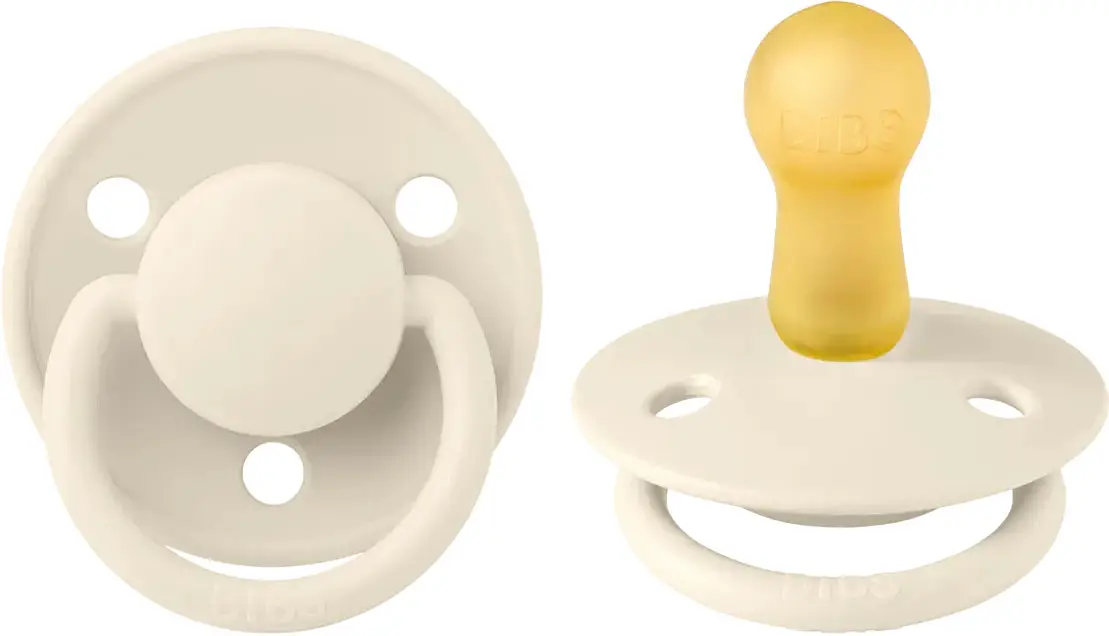 Пустышка Bibs De Lux Latex Ivory 0-6 месяцев