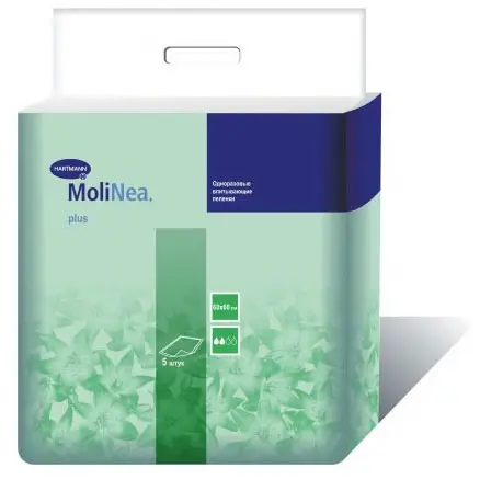 Одноразовые пелёнки Paul Hartmann MoliNea Plus 5 штук 60х60 см