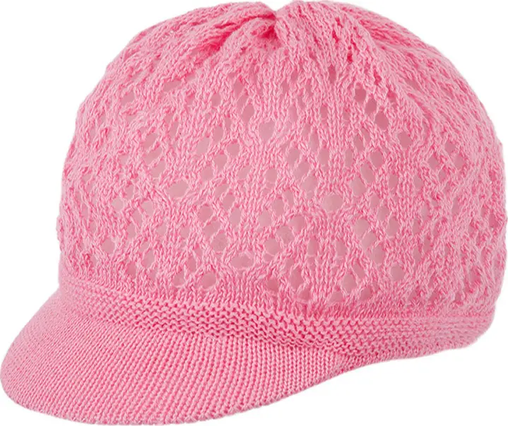 Головной убор детский кепи, р. 44-46, коралловый, арт Cl-15