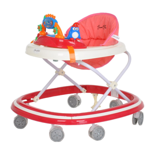 BAMBOLA Ходунки Оазис (7 силик.колес,игрушки,муз) 6 шт/уп (65*59*55) Red/Красный