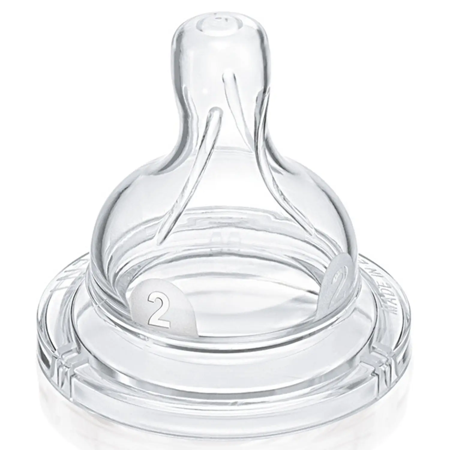 Соска силиконовая медленный поток Philips Avent Classic+ 1m+ 2 штуки