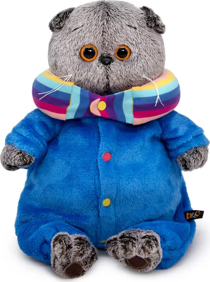 Игрушка Мягконабивная Budi Basa Басик в спальном комбинезоне, 19 см