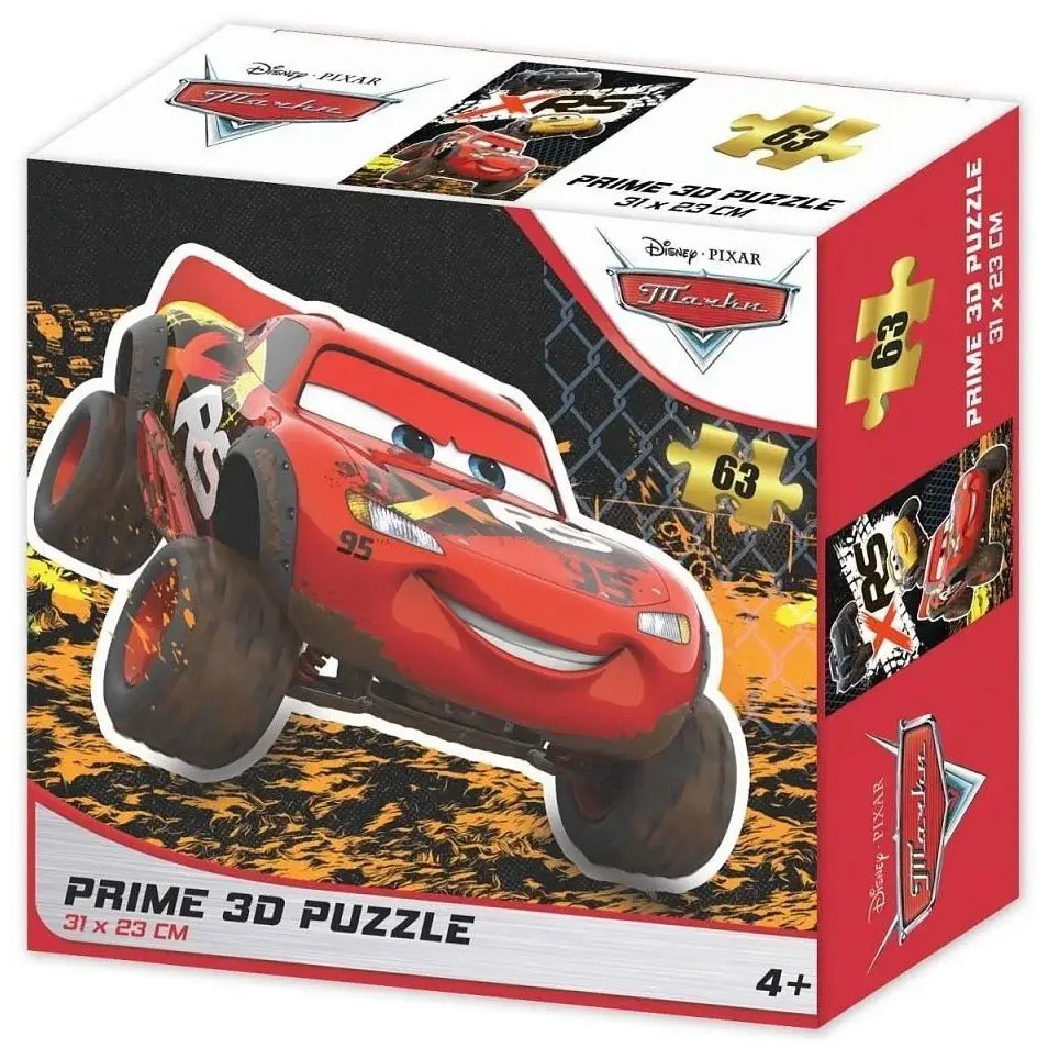 Стерео пазл Prime 3D Тачки, Молния маквин 13832