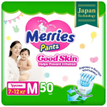 Трусики Merries Good Skin, 7-12 кг, М,  50 штук, 994923/191091