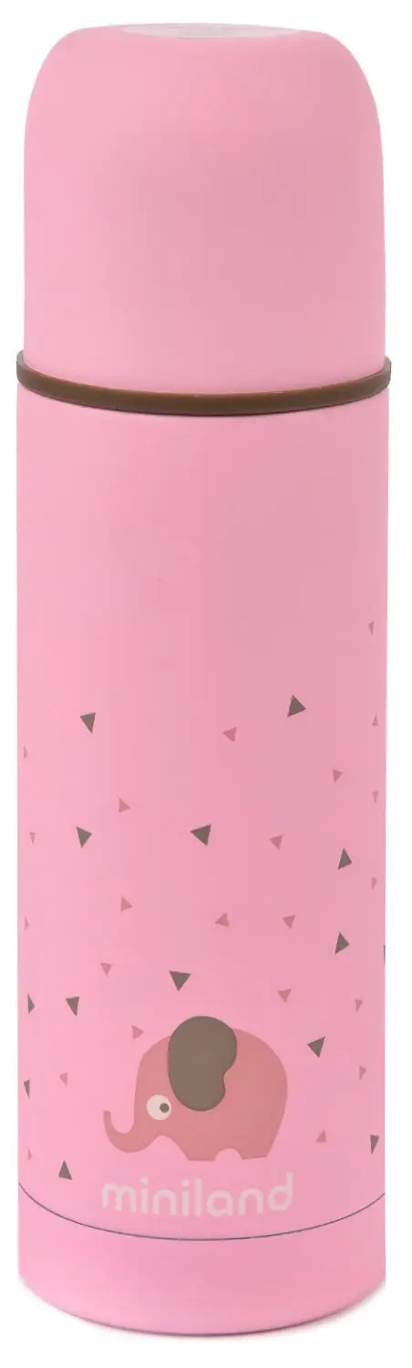 Детский термос для жидкостей Miniland Silky Thermos розовый 500 мл