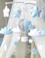 Felt Dreams Мобиль на кроватку "Воздушный шар", голубой