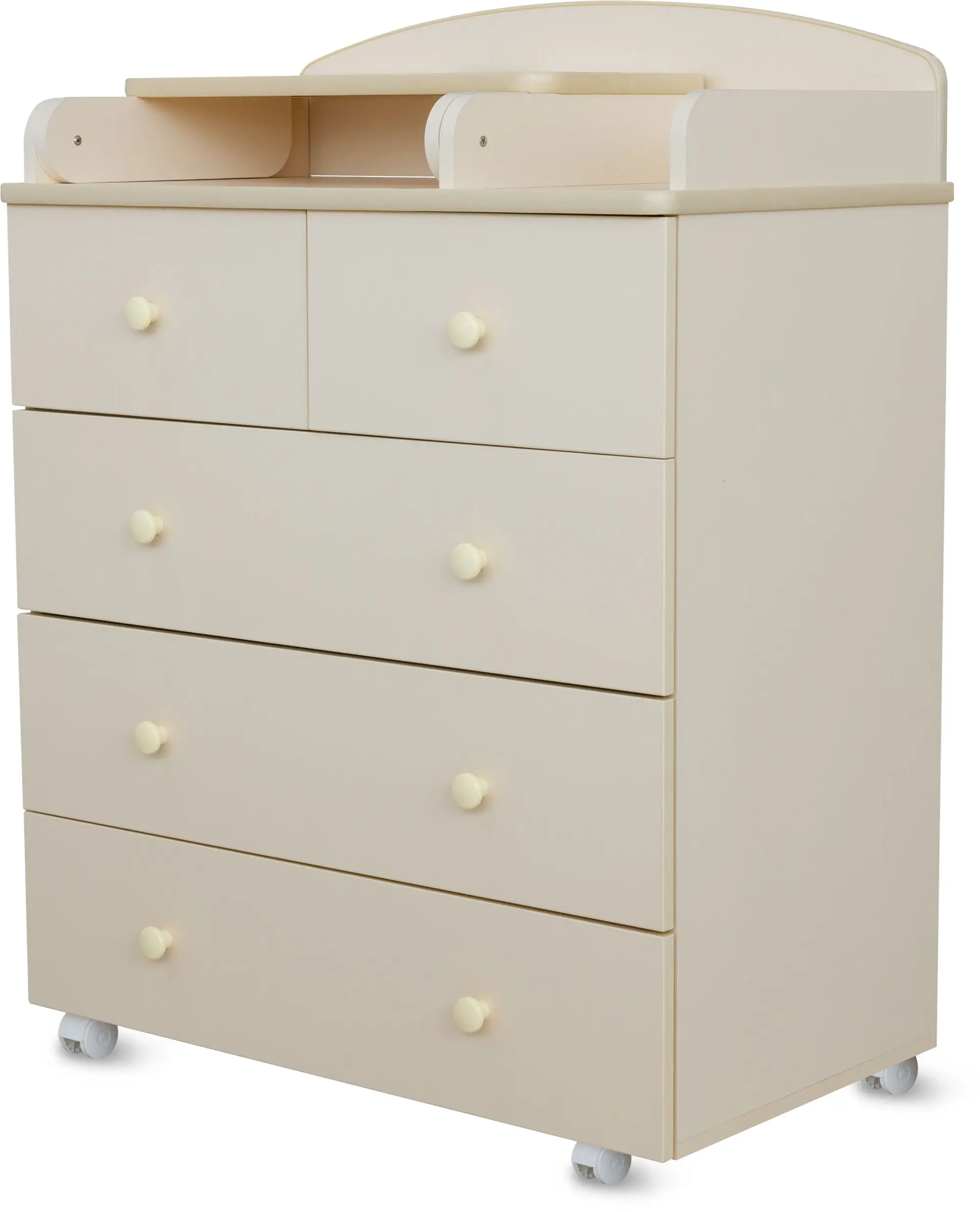 Комод Loona Lupine 800/5 с откидной пеленальной доской, слоновая кость