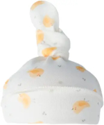 Фотография товара Шапочка-узелок Little Star Цыплята интерлок, крем 40 см