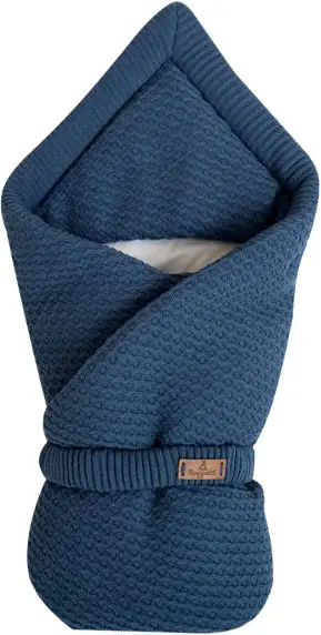 Конверт Хьюге Lappetti, вязаный, утепленный, синий, арт. 2019/1