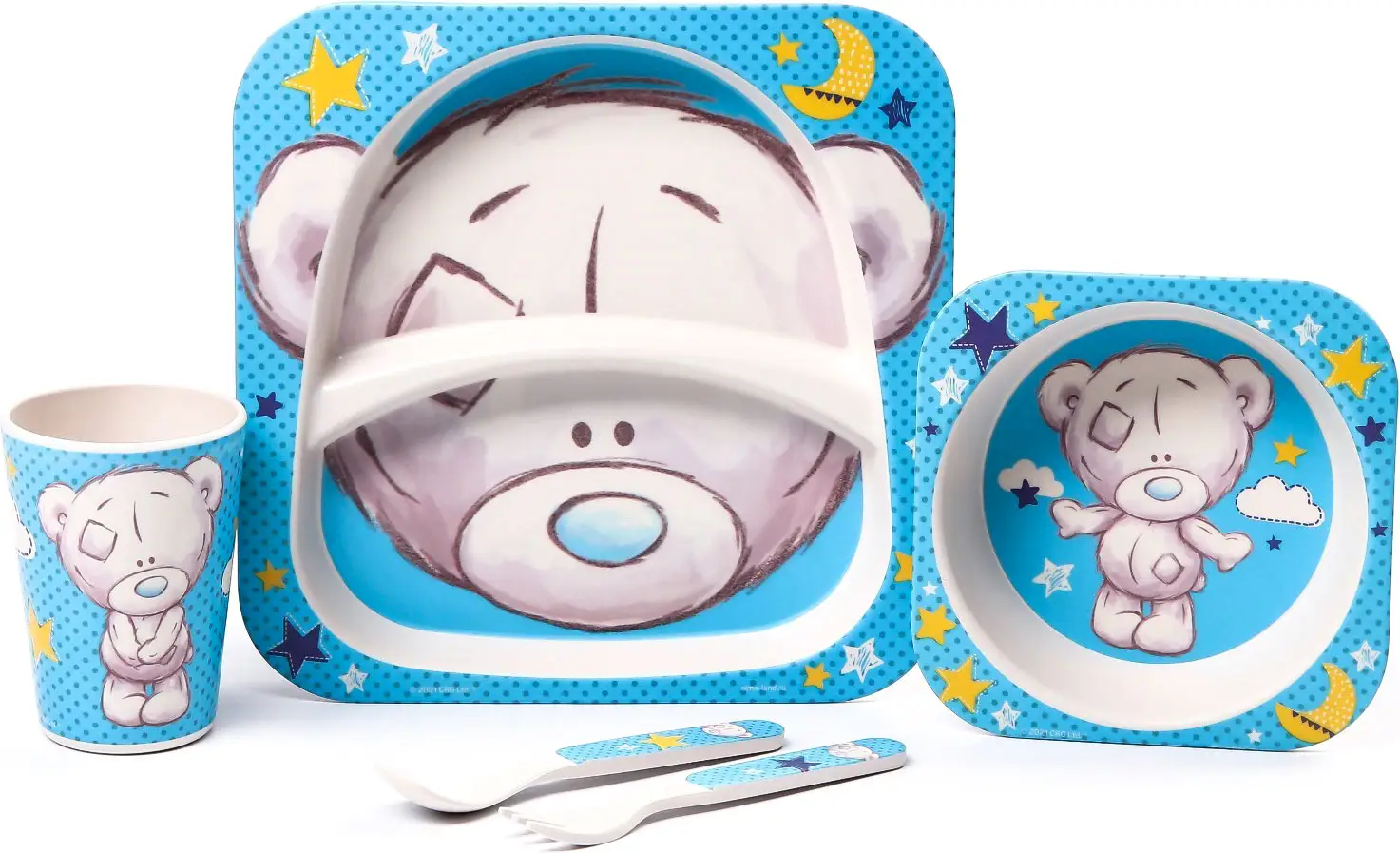 Набор детской посуды Me To You из бамбука 5 предметов 6886168