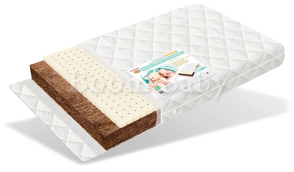Матрас Boom Baby Кокос латекс Слим Премиум толстая стёжка