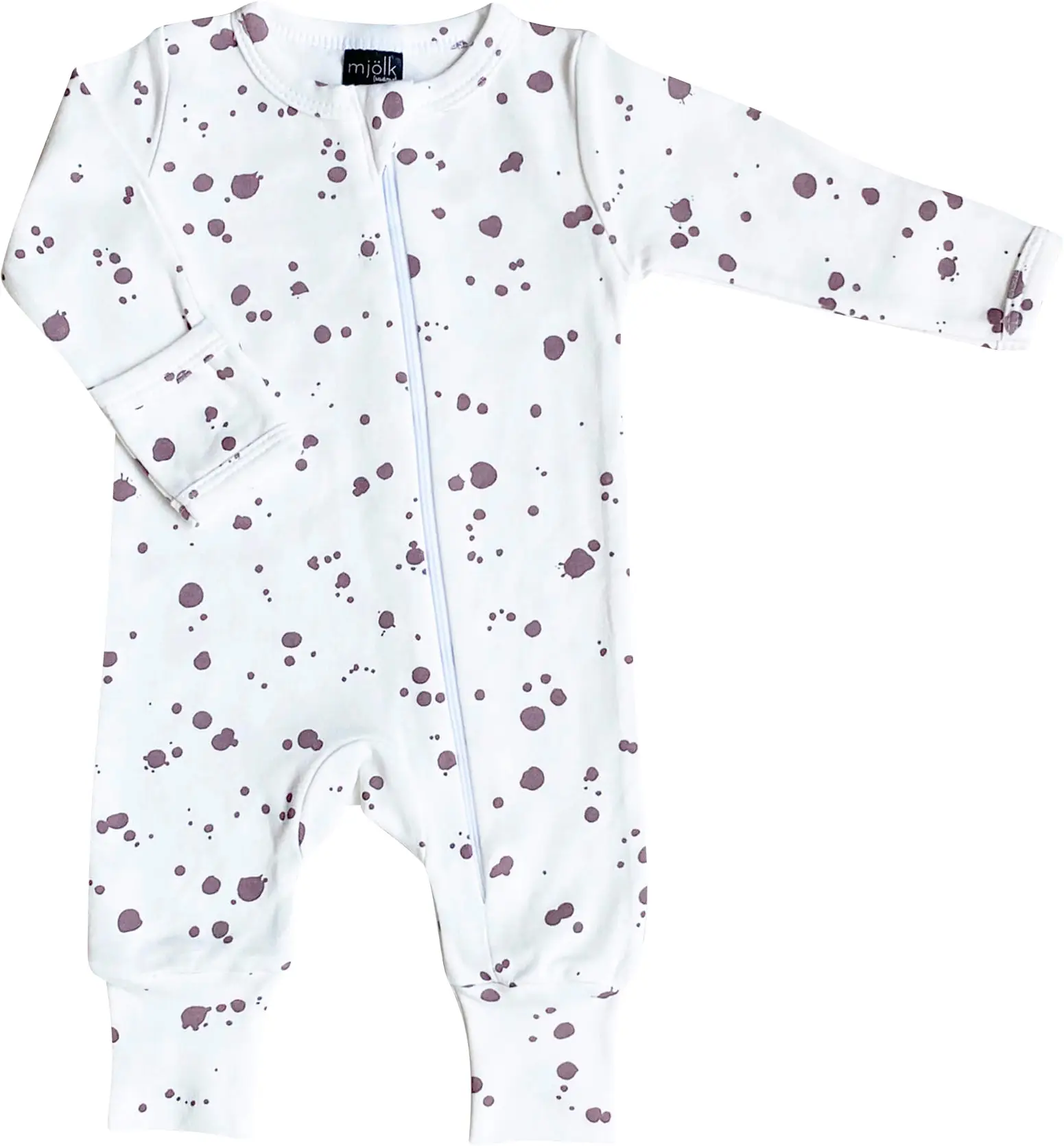 Комбинезон Mjolk Sleep and Play Кляксы, на манжетах 74