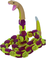 Фотография товара Антистресс-игрушка Klixx Creaturez Гремучая змея, фиолетовая
