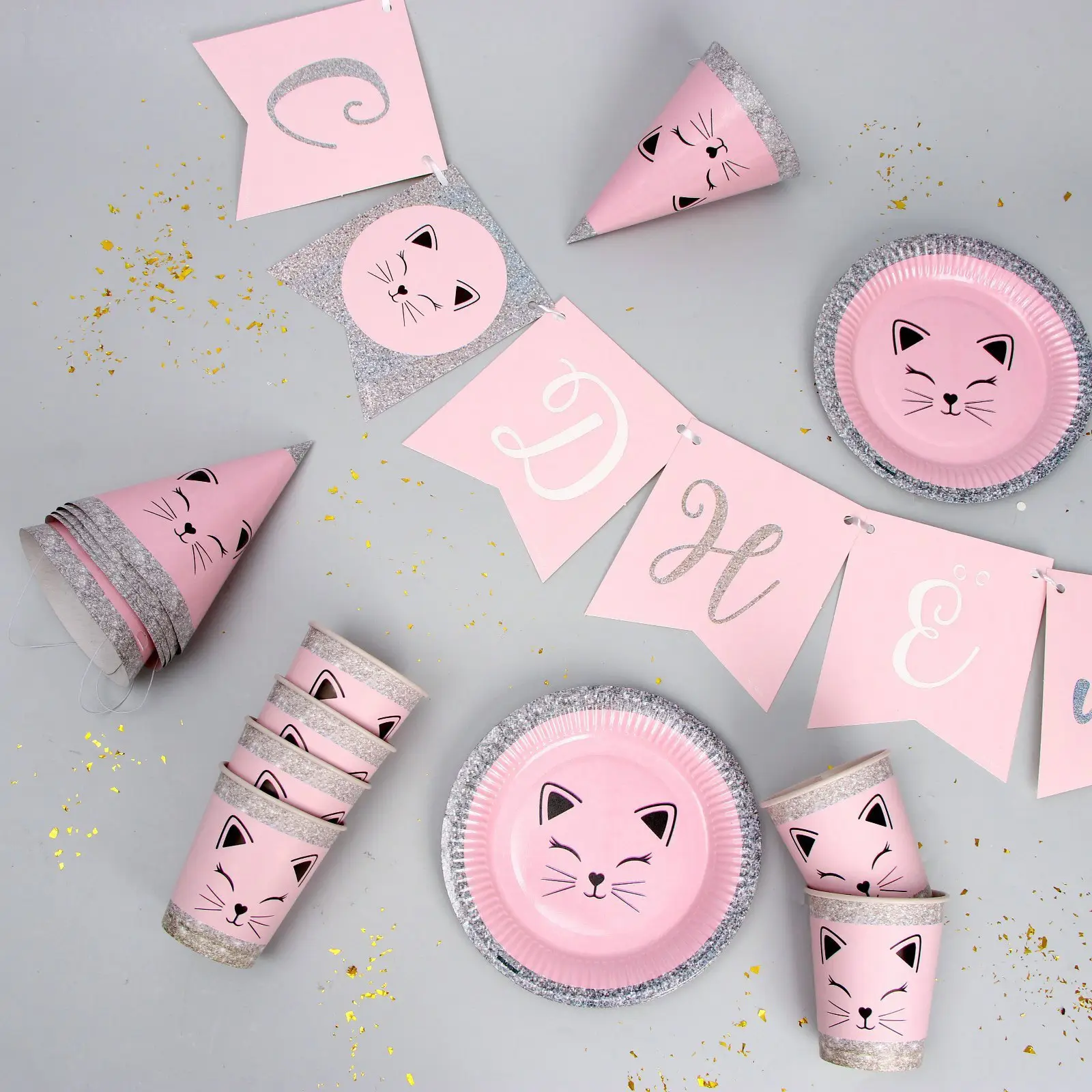 Набор бумажной посуды Страна Карнавалия Кошечка