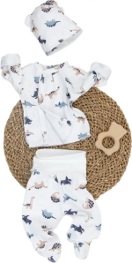 Фотография товара Комплект 3 предмета KiDi Kids, Малыш Хрустик-2 , динозавры, р. 18, рост 56-62 см