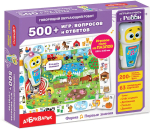 Фотография товара Азбукварик Ферма Первые знания Говорящий обучающий белый робот 500+ игр, вопросов и ответов