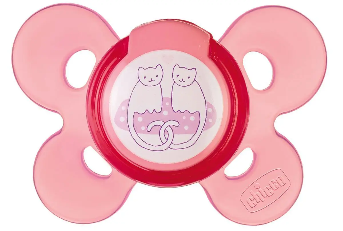 Пустышка силиконовая ортодонтическая Chicco Physio Comfort Котики (6-12 мес)