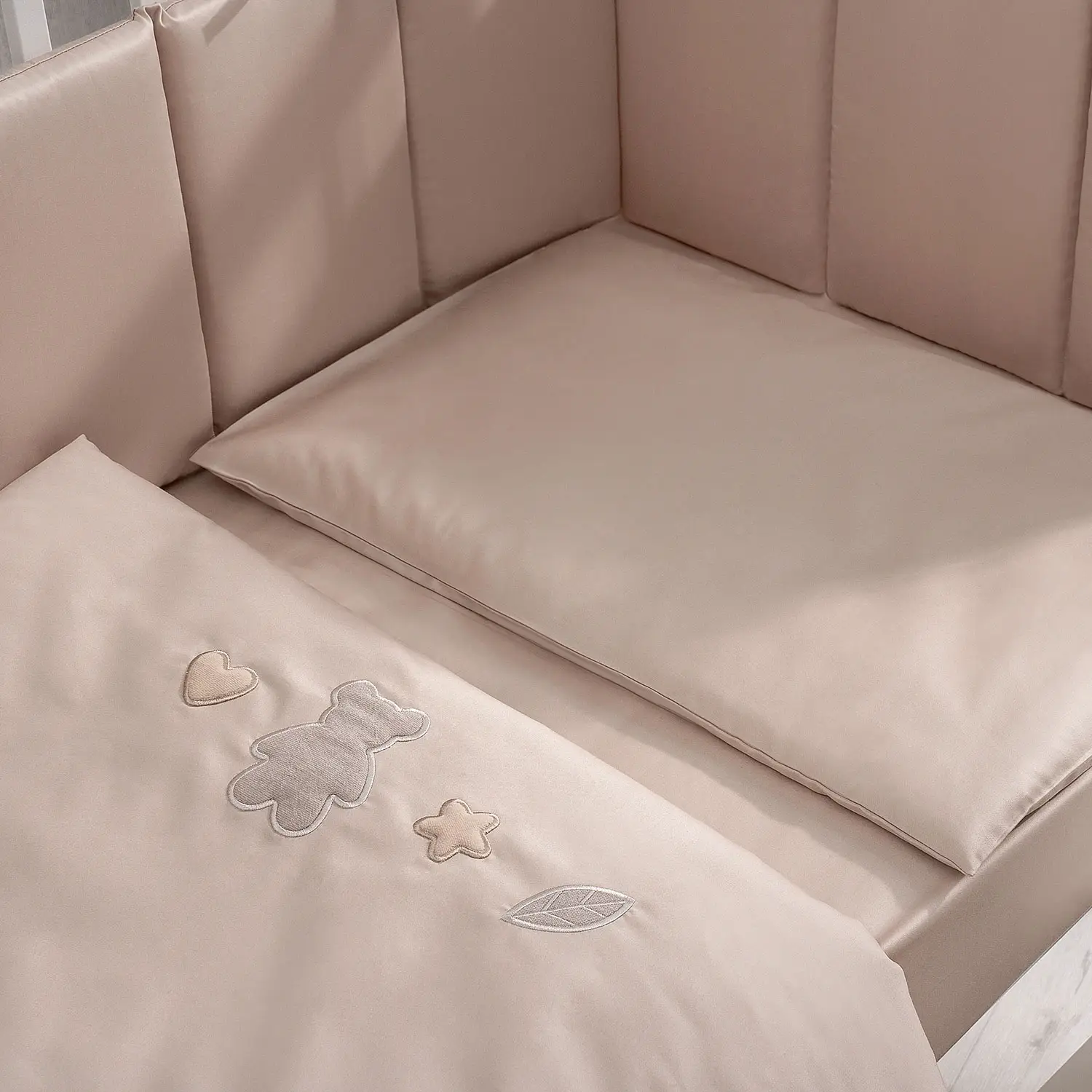 Perina Комплект постельных принадлежностей для детей "Teddy Sateen Collection" песочный