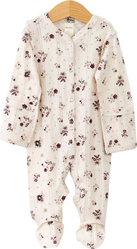 Комбинезон ажурная рибана, цветочки на молоке, р. 62, К294/1-Р