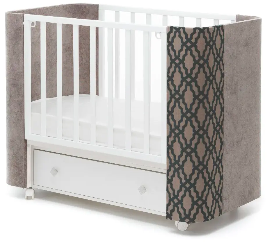 Кровать-маятник Островок уюта Милана Элегант серый, белый